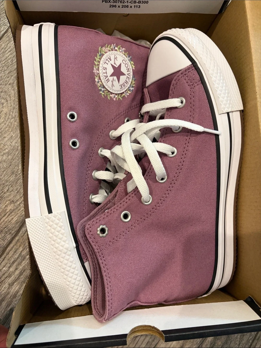 Converse High Top Sneakers - Dusty Rose with White Accents